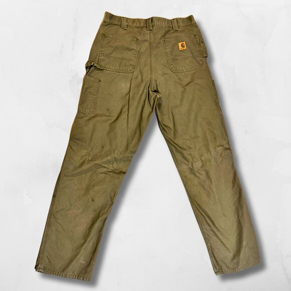 Men's Carhartt Work Pants Canvas - 36x36 - Picture 2 of 3